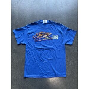 Vintage Y2K Made In USA Elliot Sadler #38 NASCAR Racing T Shirt Size Large